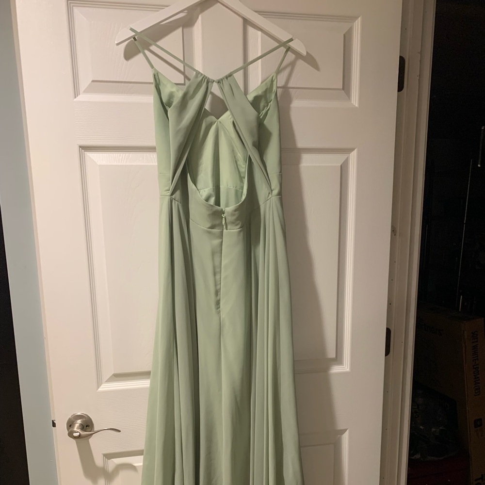 Azazie Avelina, Dusty Sage, Size 10 - Picture 4 of 4
